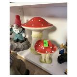 2PC LARGE RUBBER MUSHROOMS AND GNOME LIGHT NOTE 2PC LARGE RUBBER MUSHROOMS AND GNOME LIGHT NOTE
