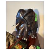 VERY LARGE ELEPHANT CARVED WOOD SCULPTURE VERY LARGE ELEPHANT CARVED WOOD SCULPTURE