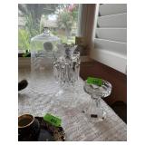 WATERFORD CRYSTAL LUSTER LAMP / CANDLE HOLDER NOTE WATERFORD CRYSTAL LUSTER LAMP / CANDLE HOLDER NOTE
