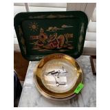METAL TRAY / SILVERPLATE ETC WALL ART METAL TRAY / SILVERPLATE ETC WALL ART