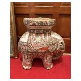 CHINESE ROSE MEDALLION ELEPHANTER PLANTER STAND CHINESE ROSE MEDALLION ELEPHANTER PLANTER STAND