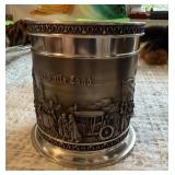 GERMAN PEWTER TOBACCO JAR HK REIN ZINN GERMAN PEWTER TOBACCO JAR HK REIN ZINN