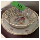 2 PC VINTAGE SCHUMANN PORCELAIN BOWL / PLATE 2 PC VINTAGE SCHUMANN PORCELAIN BOWL / PLATE