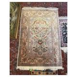 HANDMADE TURKISH HEREKE SILK RUG 650 KNOTS PER IN HANDMADE TURKISH HEREKE SILK RUG 650 KNOTS PER IN