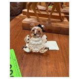 CRYSTAL TEDDY BEAR FIGURINE / REPAIRED CRYSTAL TEDDY BEAR FIGURINE / REPAIRED