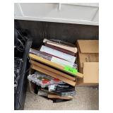 BOX LOT OF FRAMES & MISC HOUSEWARES BOX LOT OF FRAMES & MISC HOUSEWARES