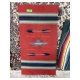 VINTAGE 1950S 60S CHIMAYO RUG / BLANKET VINTAGE 1950S 60S CHIMAYO RUG / BLANKET
