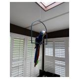 LARGE HAND PAINTED HANGING MACAW LARGE HAND PAINTED HANGING MACAW
