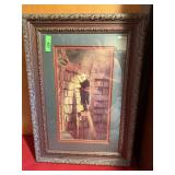 NICELY FRAMED CARL SPITZWEG "THE BOOKWORM" PRINT NICELY FRAMED CARL SPITZWEG "THE BOOKWORM" PRINT
