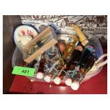 BIN OF MIXED BARWARE STOPPERS ETC BIN OF MIXED BARWARE STOPPERS ETC