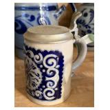 GERMAN STONEWARE BEER STEIN GERMAN STONEWARE BEER STEIN
