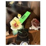 2PC PORCELAIN FLOWERS EHS & ANDREA (AS IS) 2PC PORCELAIN FLOWERS EHS & ANDREA (AS IS)