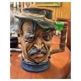 ITALIAN S ORVIS CAPODIMONTE FIGURAL BEER STEIN MUG ITALIAN S ORVIS CAPODIMONTE FIGURAL BEER STEIN MUG