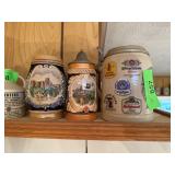3PC GERMAN BEER STEINS 3PC GERMAN BEER STEINS