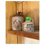 2PC STONEWARE LIQUOR BOTTLES WHISKEY MORE 2PC STONEWARE LIQUOR BOTTLES WHISKEY MORE