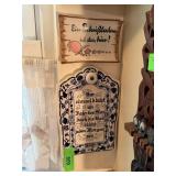 2PC GERMAN WALL PLAQUES 2PC GERMAN WALL PLAQUES