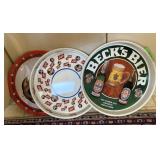 3PC ROUND BEER TRAYS 3PC ROUND BEER TRAYS