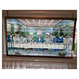 LARGE LAST SUPPER GLASS SUNCATCHER LARGE LAST SUPPER GLASS SUNCATCHER