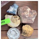 AMMONITE / GEODE MIXED STONE SPECIMENS AMMONITE / GEODE MIXED STONE SPECIMENS