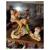 DISNEY SHOWCASE BAMBI & THUMBER FIGURINE NOTE DISNEY SHOWCASE BAMBI & THUMBER FIGURINE NOTE