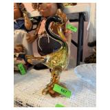 MURANO ART GLASS DUCK SCULPTURE MURANO ART GLASS DUCK SCULPTURE