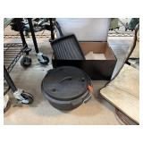 NEW CAST IRON DUTCH OVEN & SKILLET NEW CAST IRON DUTCH OVEN & SKILLET