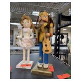 CHRISTMAS NUTCRACKER HIPPIE WITH A GUITAR CHRISTMAS NUTCRACKER HIPPIE WITH A GUITAR