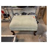 VINTAGE UPHOLSTERED OTTOMAN VINTAGE UPHOLSTERED OTTOMAN