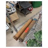 2PC VINTAGE WOOD THREAD SPOOLS 2PC VINTAGE WOOD THREAD SPOOLS