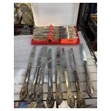 LOT OF THAI BRASS KNIVES SILVERPLATE LOT OF THAI BRASS KNIVES SILVERPLATE