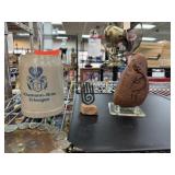 GERMAN STONEWARE STEIN / KOKOPELLI ROCK + GERMAN STONEWARE STEIN / KOKOPELLI ROCK +