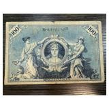 1908 GERMAN 100 MARK CURRENCY NOTE 1908 GERMAN 100 MARK CURRENCY NOTE