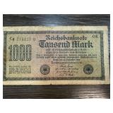 1922 1000 MARK CURRENCY NOTE 1922 1000 MARK CURRENCY NOTE