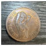 VINTAGE RISQUE HEADS TAILS TOKEN VINTAGE RISQUE HEADS TAILS TOKEN