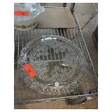 LARGE MIKASA GLASS PLATTER LARGE MIKASA GLASS PLATTER