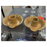2PC WENARD HILL POTTERY DRUNKEN CHICKEN DISHES 2PC WENARD HILL POTTERY DRUNKEN CHICKEN DISHES