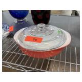 PYREX GLASS CASSEROLE DISH W LID PYREX GLASS CASSEROLE DISH W LID
