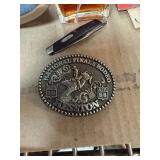 HESSTON NATIONAL FINALS RODEO BELT BUCKLE HESSTON NATIONAL FINALS RODEO BELT BUCKLE