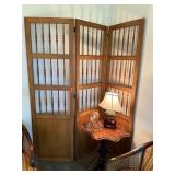 VINTAGE 3 PANEL ROOM DIVIDER DECORATIVE SCREEN