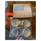 VINTAGE F.B. ROGERS SILVERPLATE SHELL NUT DISHES