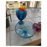VIKING GLASS BLUENIQUE CANDY DISH / BOWL
