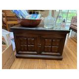 SIDE TABLE OR COFFEE TABLE W CABINET
