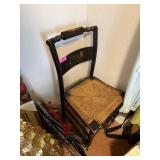 VINTAGE HIGHPOINT RUSH BOTTOM CHAIR HITCHCOCK TYPE
