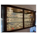 ENTIRE CONTENTS OF BAR CABINET GLASS & CRYSTAL
