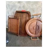 LOT OF 3 VINTAGE TRAYS