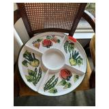LARGE ANTICA FORNACE PORCELAIN SERVING TRAY ITALY