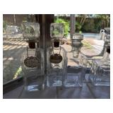3PC LIQUOR DECANTERS