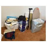 LARGE LOT OF MISC IRONING BOARD & MORE