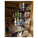 ENTIRE CONTENTS OF GARAGE CABINET PICTURED