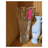LARGE CRYSTAL VASE
